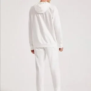 SHEIN Jackets Coats Men Letter Heart Print Hoodie Sweatpants